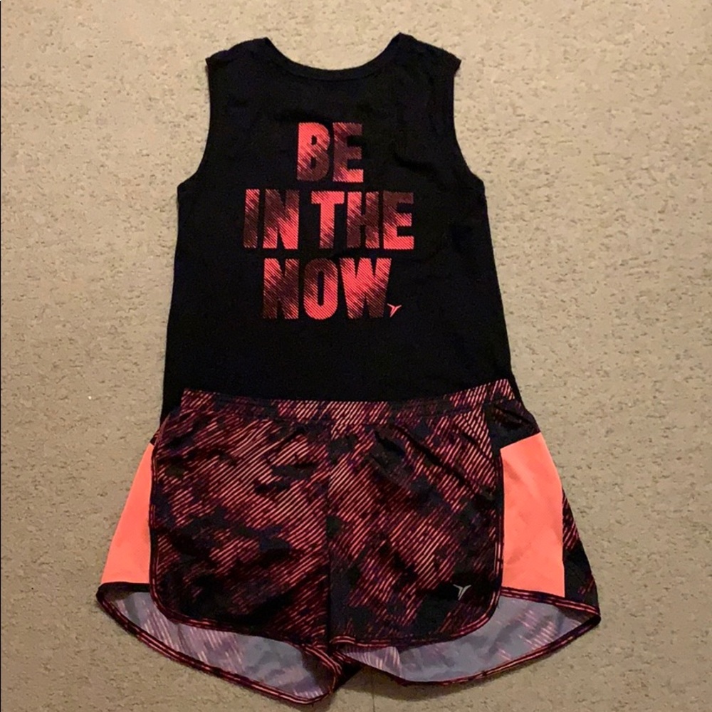 Old Navy Active Wear Tank Top and Shorts Set